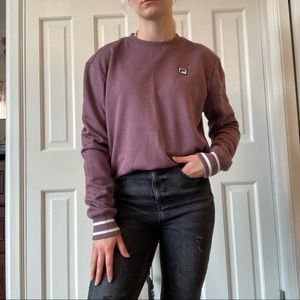 Purple fila sweatshirt